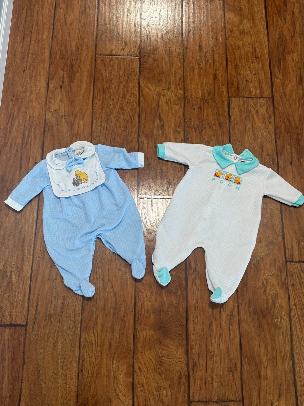 Vintage 90s Disney Winnie The Pooh Baby Sleepers Size 0-3M